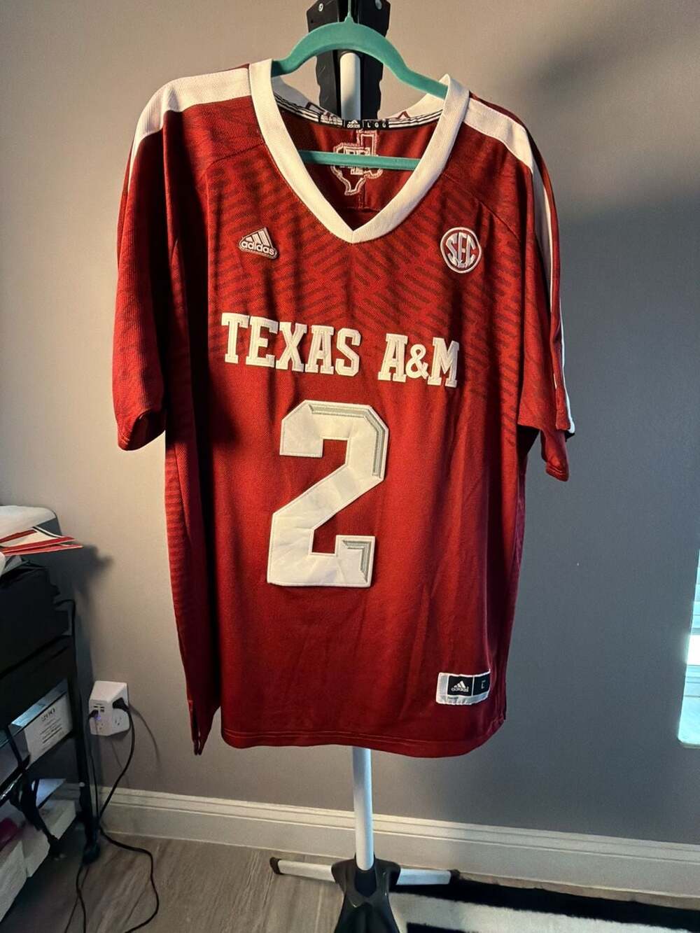 Adidas Texas A&M Aggies #2 Johnny Manziel College Football Jersey Size L